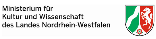 Logo of the Ministry of Culture and Science of the State of North Rhine-Westphalia.