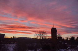 Neben dem Schnee ist das schönste an Missoula der Sonnenuntergang jeden Abend.