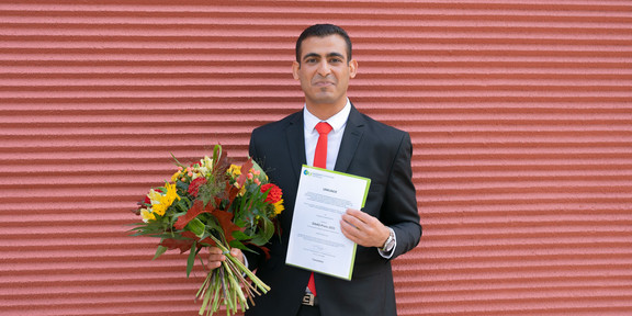 DAAD Preis 2023 DAAD Preisträger Abdallah Abdelmonaem bei der Preisverleihung