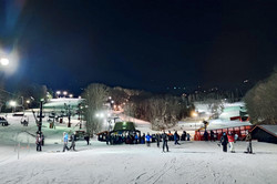 Ski Night am Appalachian Ski Mountain! Dies sind zwar nicht die Alpen, aber Spaß hat es trotzdem gemacht.